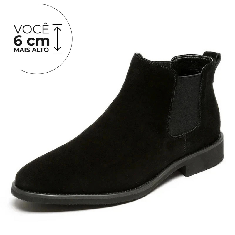 Bota Sevilha - Aumenta Altura 6cm - Preto - Masculino