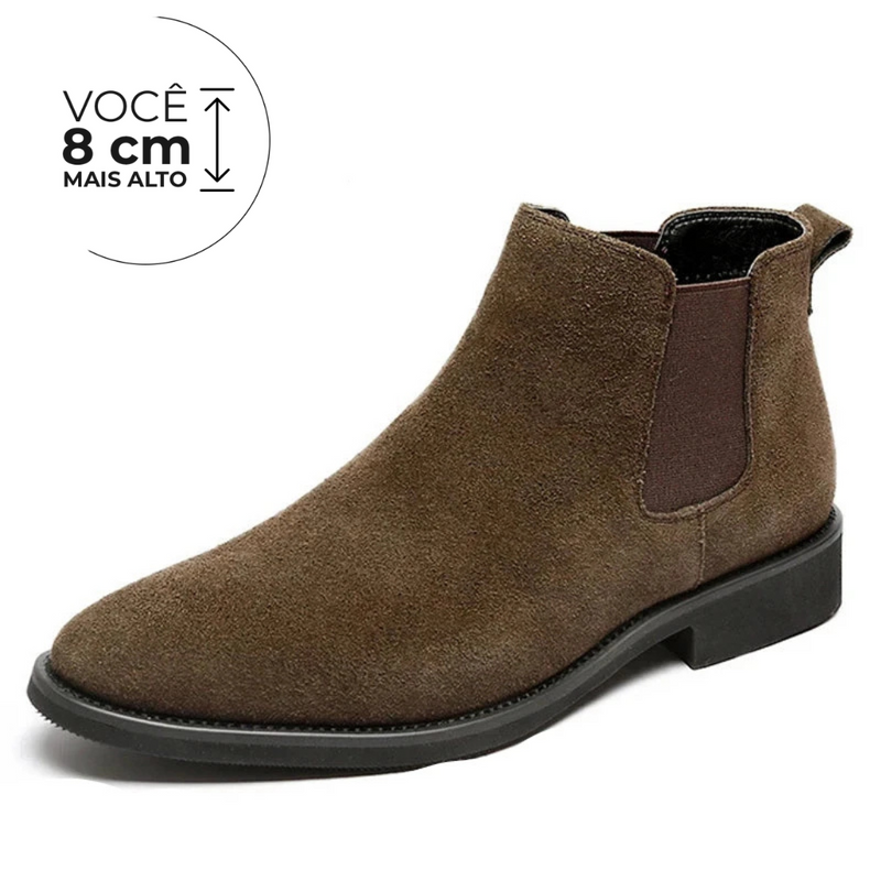 Bota Doha - Aumenta Altura 8cm - Marrom - Masculino