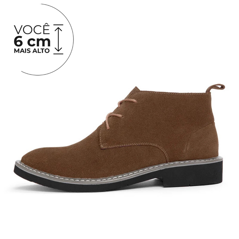 Bota Vancouver - Aumenta Altura 6cm - Caramelo - Masculino