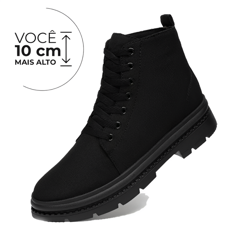 Bota Madrid - Aumenta Altura 10cm - Preto - Masculino