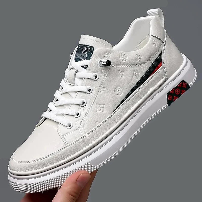 Tênis Casual Bruma - Aumenta Altura 5cm - Branco - Masculino